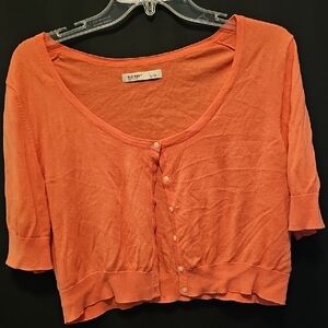 Old Navy Women's Vibrant Coral/Pink Lightweight Cardigan